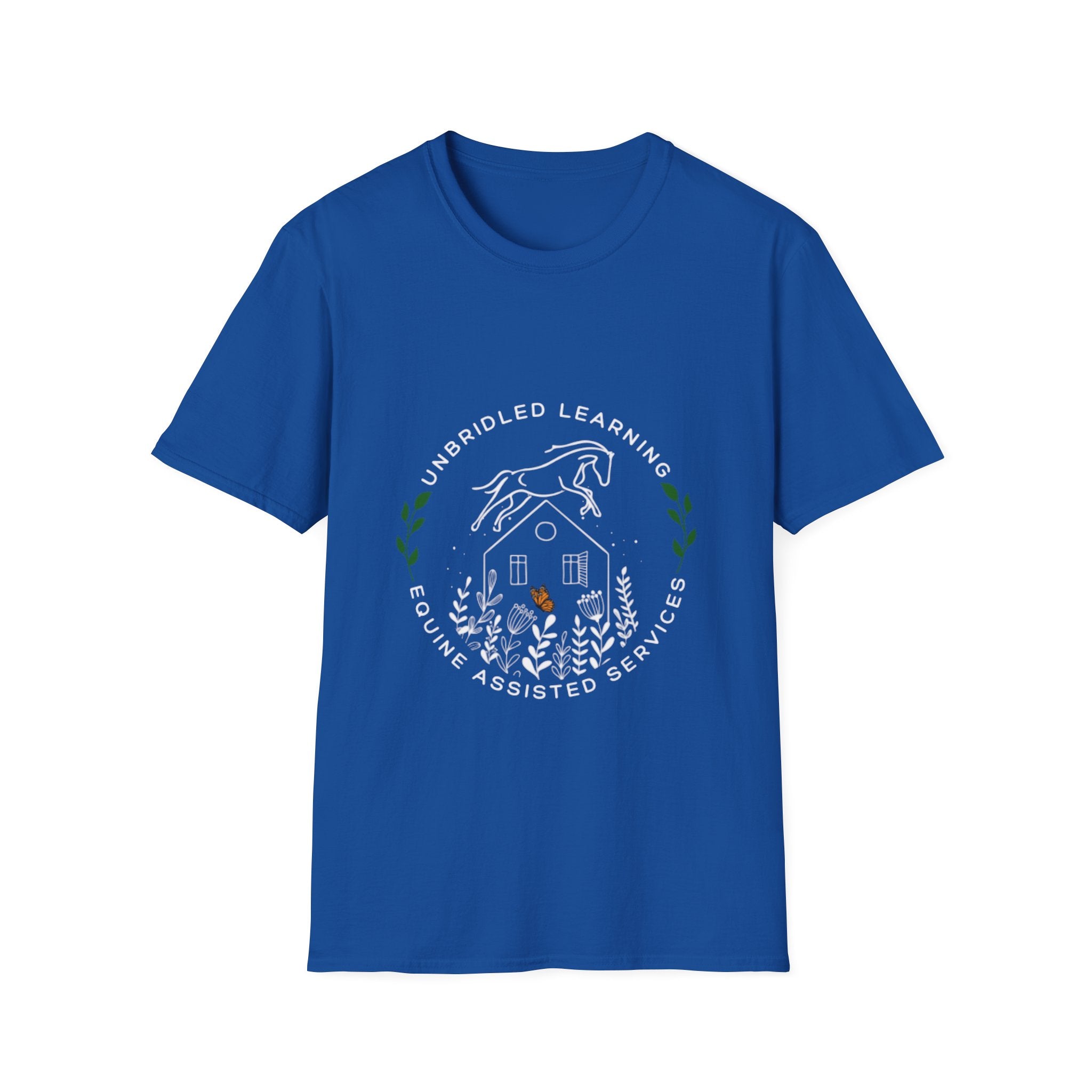 Equine Assisted Services T-Shirt — "Unbridled Learning" Logo