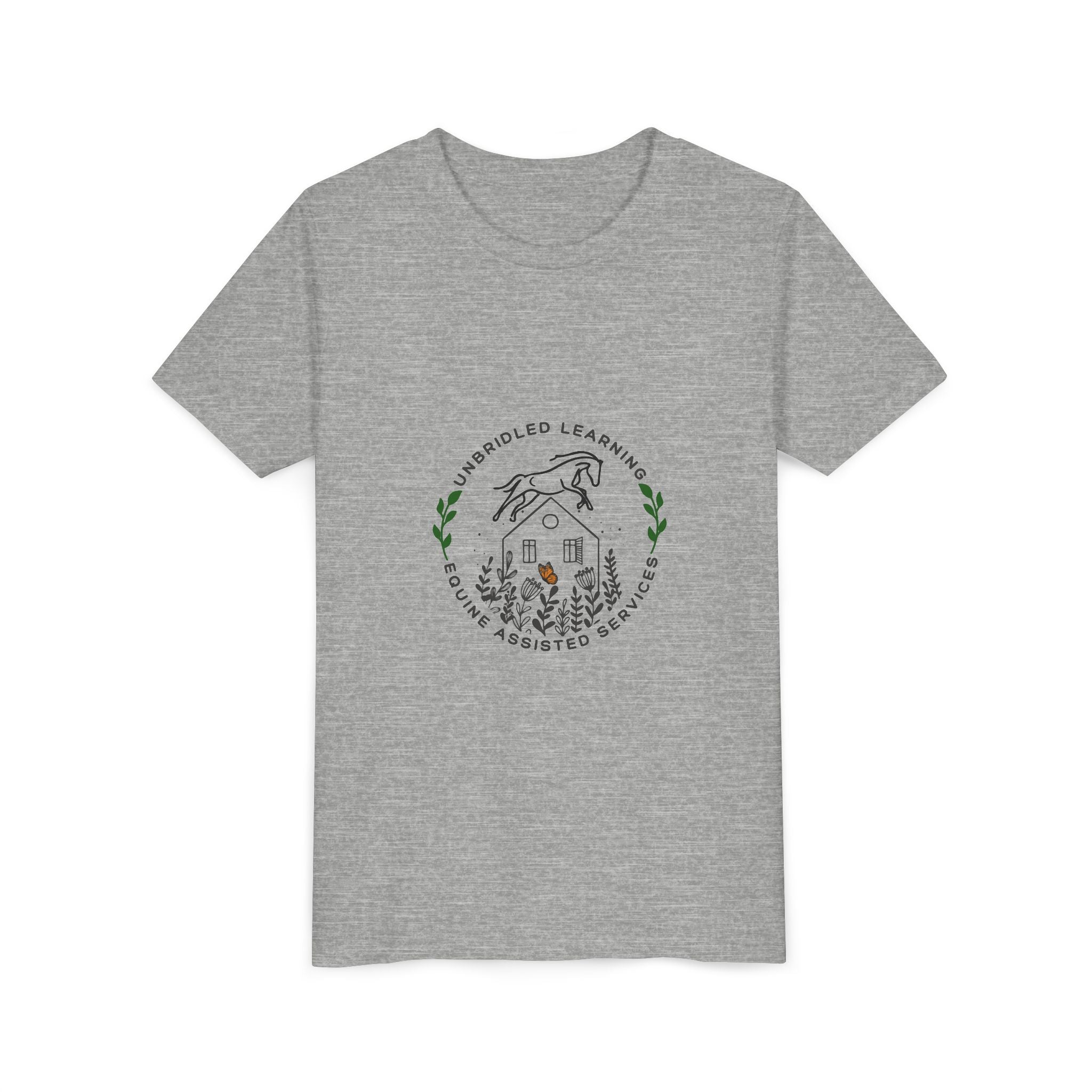 Youth Tee — 'Be Kind, Keep Learning' Horse & Nature Graphic