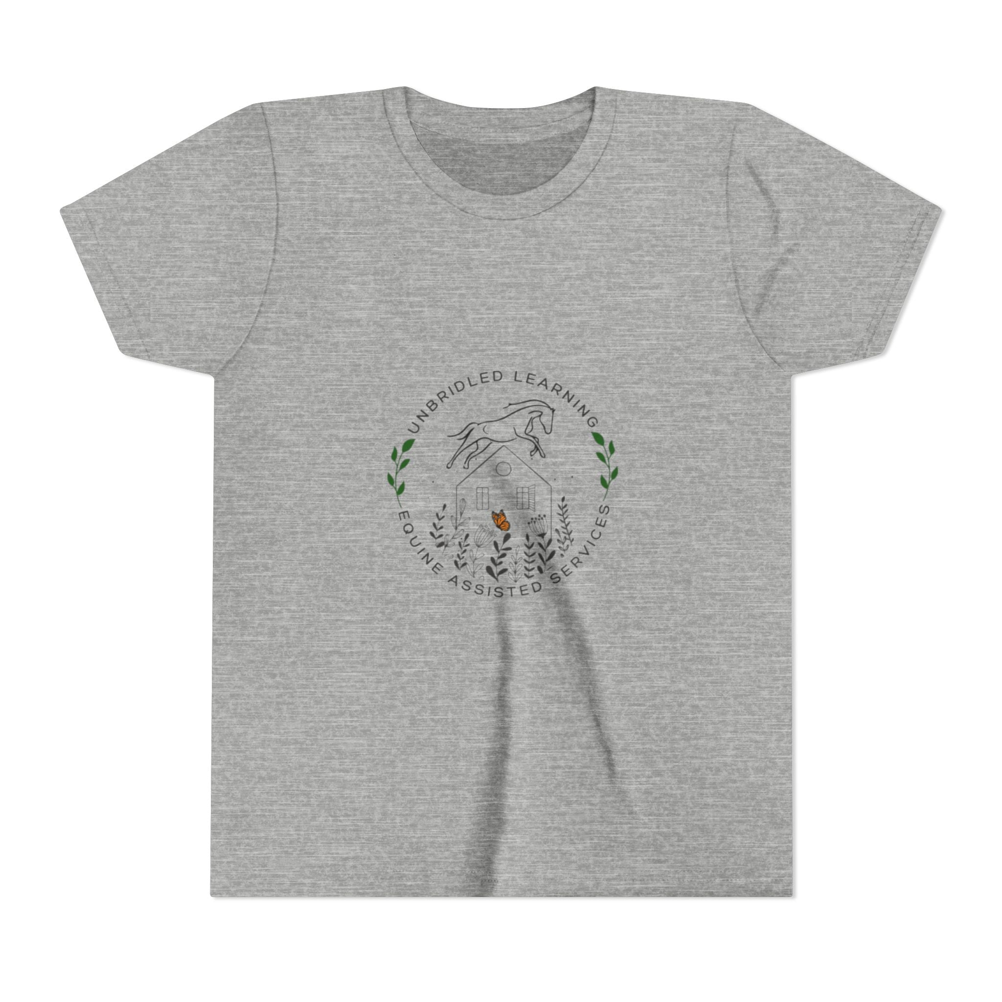 Youth Tee — 'Be Kind, Keep Learning' Horse & Nature Graphic