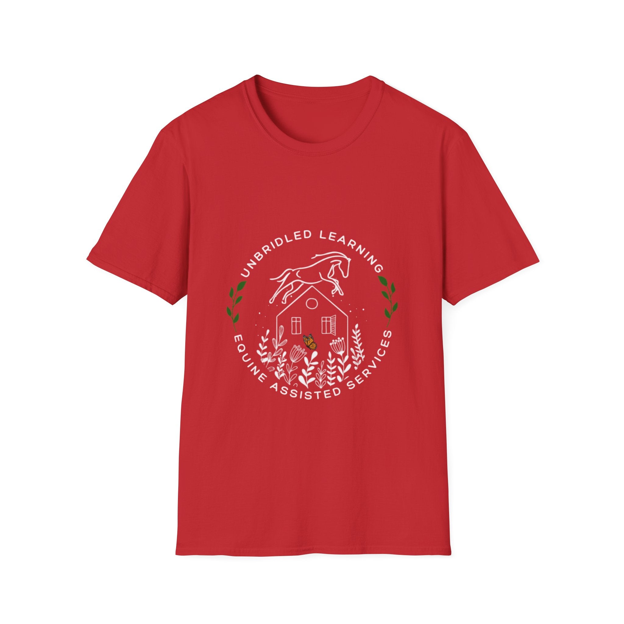 Equine Assisted Services T-Shirt — "Unbridled Learning" Logo