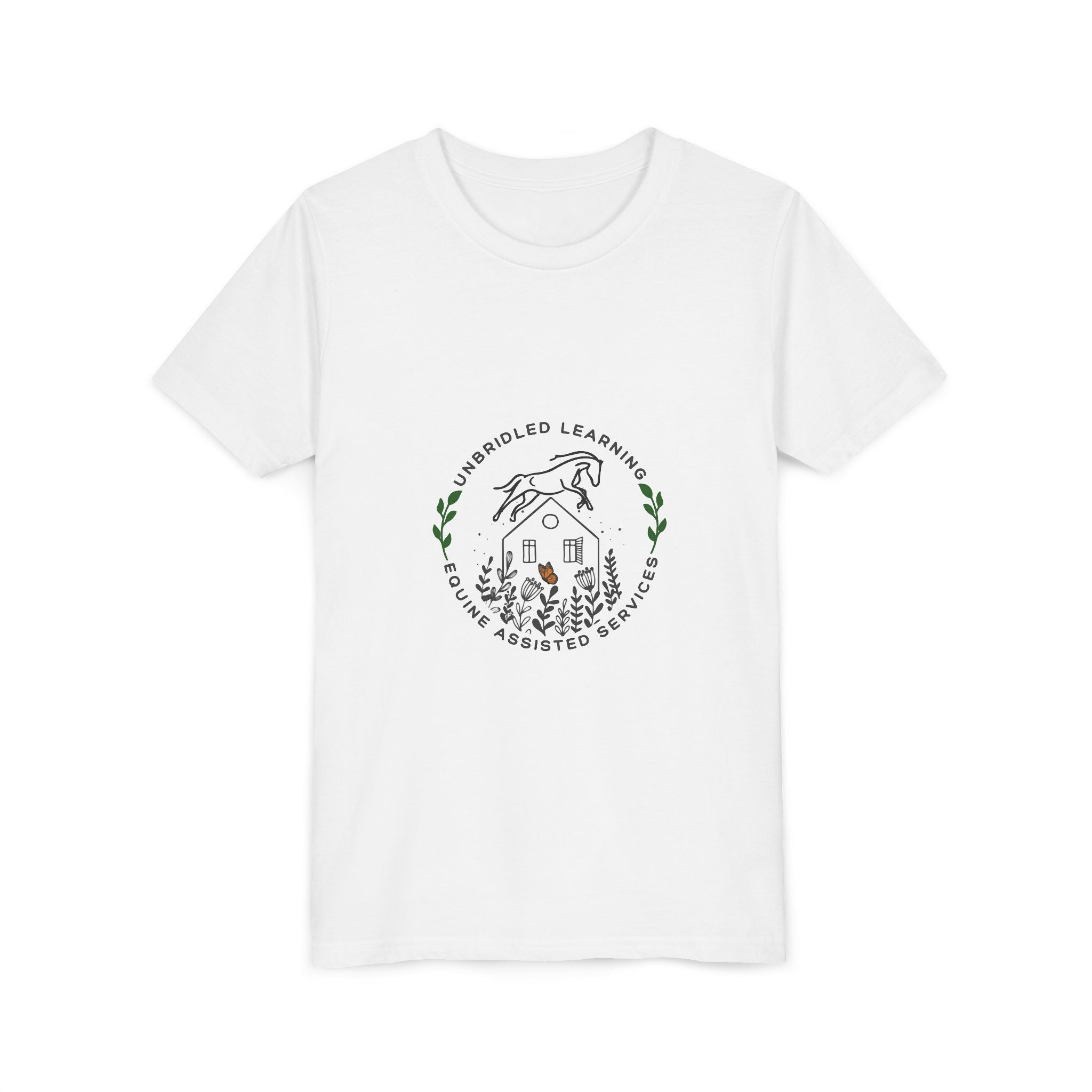 Youth Tee — 'Be Kind, Keep Learning' Horse & Nature Graphic