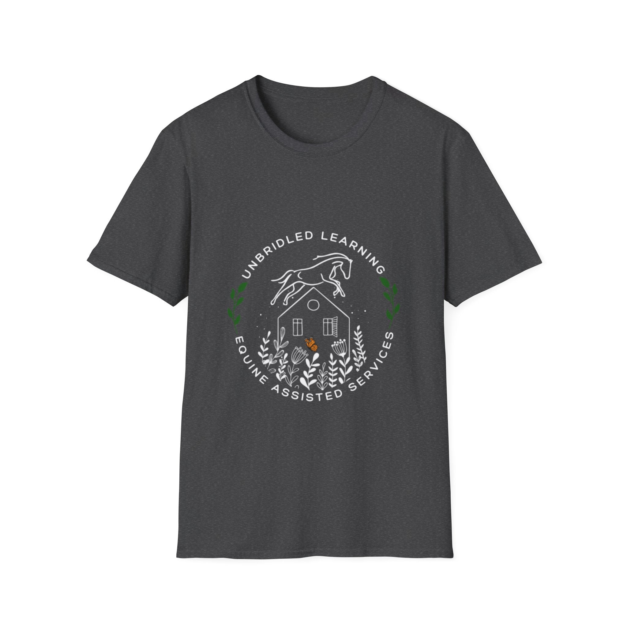 Equine Assisted Services T-Shirt — "Unbridled Learning" Logo