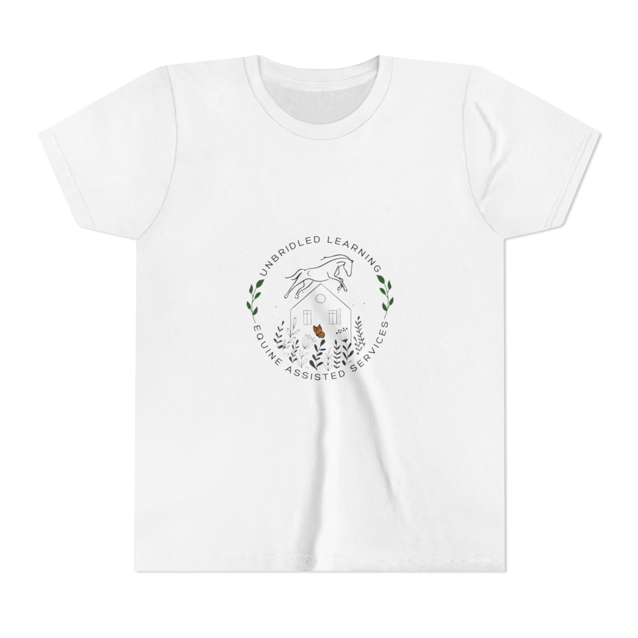 Youth Tee — 'Be Kind, Keep Learning' Horse & Nature Graphic
